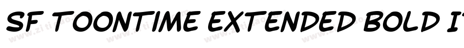 SF Toontime Extended Bold Italic字体转换